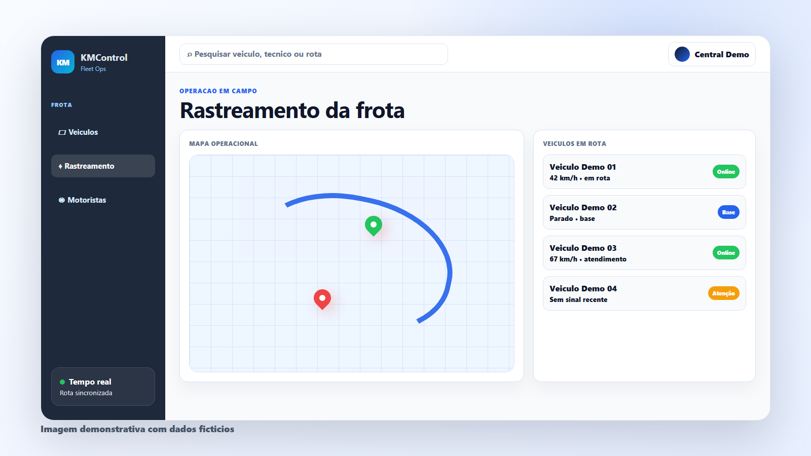 Rastreamento demonstrativo